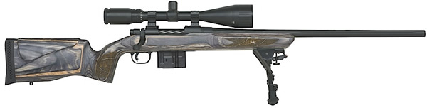 Mossberg Varmint Rifle 27733, 308 Winchester, 24 in, Laminate Stock, Blued Finish