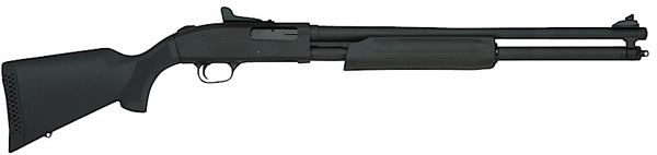 Mossberg 500 Persuader Pump Shotgun 54300, 20 Gauge, 20 in, Black Synthetic Stock, Blued Finish