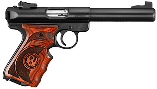 Ruger Target Pistol 10159, 22 Long Rifle, 5.5 in, Laminate Grip, Blued Finish, 10 Rd