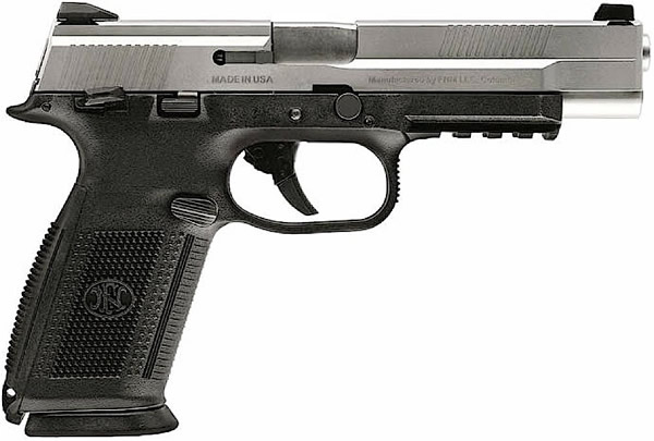 FN Herstal FNS-9 Pistol 66930, 9mm, 4 in, Polymer Grip, Stainless Finish, 10 Rd