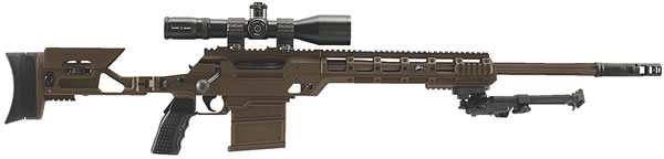 FN Herstal Ballista 338 Lapua Tactical Rifle 3703003380, 338 Lapua Magnum, 26 in, Adjustable Folding Stock, Matte Finish