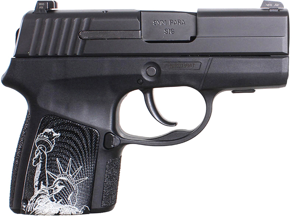 Sig P290 Liberty Pistol 290RS9LIB, 9mm, 2.9 in, Polymer Grip, Black Finish, 6 Rd