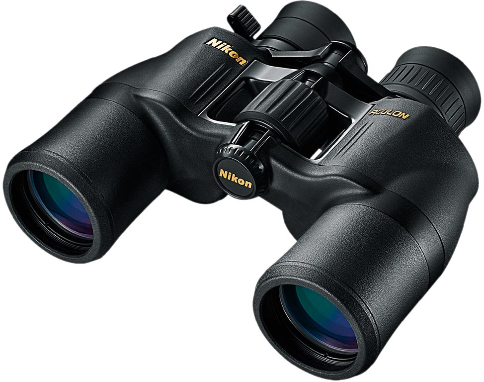 Nikon Aculon A211 Binocular 8251, 8x-18x, 42mm, Porro Prism, Black