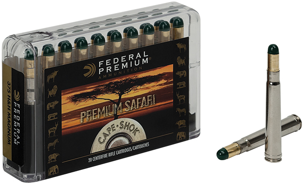 Federal Premium Cape-Shok P416WH, 416 Rigby, Woodleigh Hydro Solid Bullet, 400 GR, 2400 fps, 20 Rd/bx