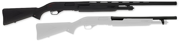 Winchester SXP Camp/Field Combo Shotgun 512257392, 12 Gauge, 18/28 in, 3 in Chmbr, Black Synthetic Stock, Black Finish