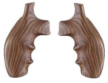 Hogue 19300 Finger Groove Wood Grips For Smith & Wesson K/L Frame Round Butt