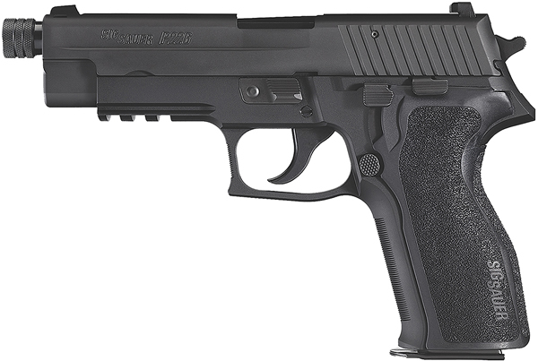 Sig P226 Pistol E269BSSTB, 9mm, 4.4 in Threaded, 1-Piece Grip, Black Finish, 15 Rd