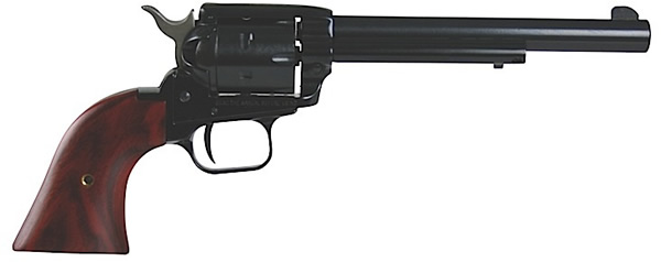 Heritage Rough Rider Single Action Rimfire Revolver RR22B6, 22 LR, 6 1/2", Wood Grip, Blue Finish, 6 Rd