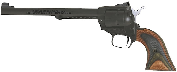 Heritage Rough Rider Single Action Rimfire Revolver SRR22MB6AS, 22 LR / 22 WMR, 6 1/2", Wood Grip, Steel Frame, 6 Rd, Adj Sights