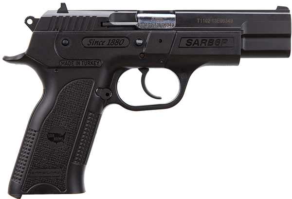 EAA B6P Sarsilmaz Pistol 400422, 9mm, 4.5 in, Black Polymer Grip, Black Finish, 16 Rd