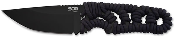 S.O.G Tangle Stainless Hardcase Black With Paracord Wrap Handle (FX32K)