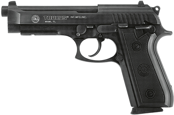 Taurus PT92 Pistol 192015119, 9mm, 5 in, Rubber Grip, Blued Finish, 17 Rd
