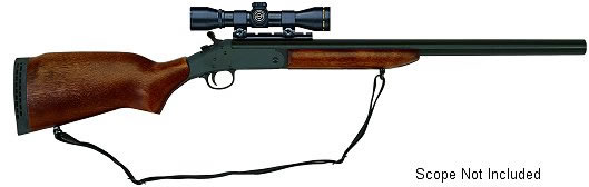 H&R Ultra Slug Youth Gun SB1925, 20 Gauge, 22 in Rifled, 3 in Magnum Chmbr, Blue Rifled Barrel, Walnut Stock