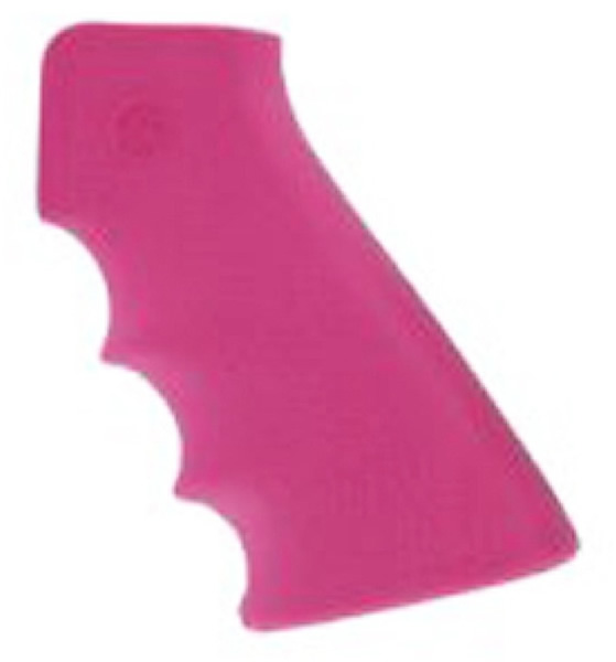 Hogue AR-15 Overmolded Rubber Grip w/Finger Grooves Matte Pink (15007)
