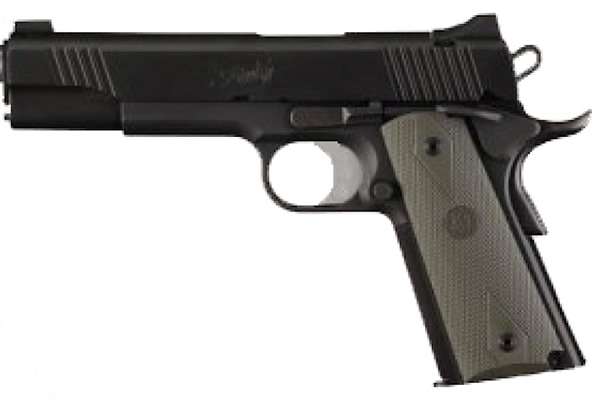 Hogue 1911 Goverment Rubber Grip Panels Checkered W/Diamonds Desert Tan (45011)
