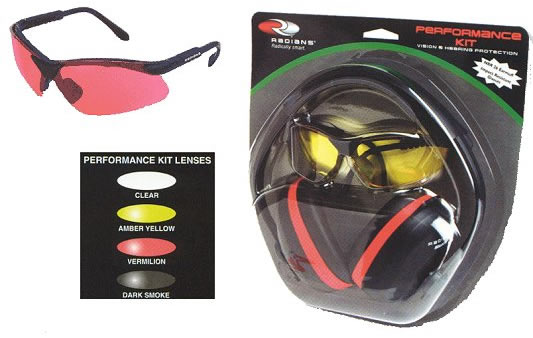 Radians 5 Position Revelation Yellow Glasses & Earmuffs w/Adjustable Headband 26 dB (SLVR0140)