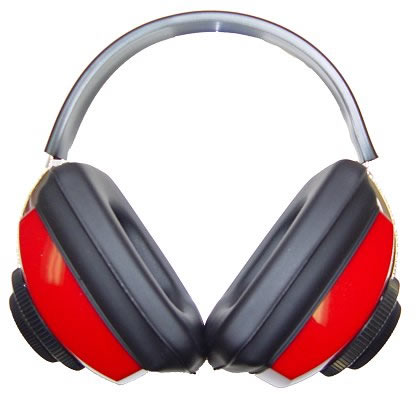 Radians Competitor Red/Black Earmuffs w/Adjustable Headband & Soft Foam Ear Cushions 26 dB (CP0300CS)