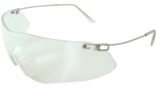 Radians Clay Pro Wraparound Clear Glasses w/Metal Frames & UV Lenses (CP5710CS)