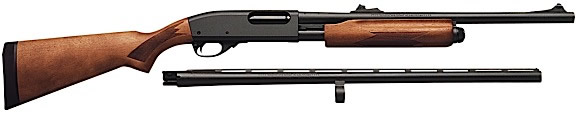 Remington 870 Express Combo Pump Shotgun 5597, 20 Gauge, Combo 26 in VR & 20 in Rifled, 3" Chmbr, Mod Choke, Rifle Sights