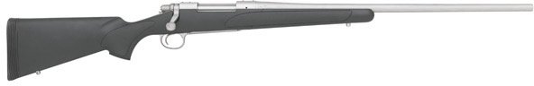 Remington 700 SPS Stainless Bolt Action Rifle R27136, 308 Winchester, 24", Black Synthetic Stock, Stainless Steel Finish, 4 Rds