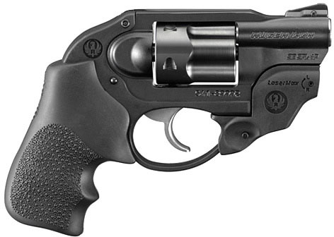 Ruger LCR LM Lightweight Compact Revolver w/Lasermax 5415, 38 Special, 1-7/8", Hogue Grips, Black Finish, 5 Rd