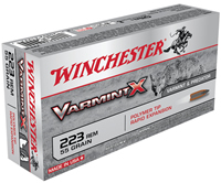 Winchester Varmint X Rifle Ammunition X223P, 223 Remington, Varmint, 55 GR, 20 Rd/bx