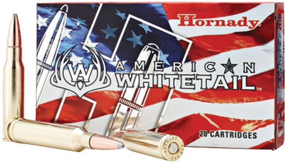 Hornady American Whitetail Rifle Ammunition 8144, 25-06 Remington, Soft Point (SP), 117 GR, 2748 fps, 20 Rd/bx