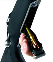 Savage Arms DBM LA 25-06 Rem/270 Win/30-06 SPRG 4 Round Blue Magazine (55117)