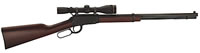Henry Octagon Barrel Lever Action Rimfire Rifle H001TM, 22 Magnum (WMR), 20" Octagon, Walnut Stock, Blue Finish, 11 Rds