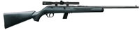 Savage 64FXP Rimfire Rifle 40000, 22 LR, 20.25", Semi-Auto, Black Syn Stock, Blue Finish, w/Scope, 10 Rds