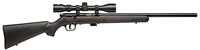 Savage MKII-FVXP Rimfire Rifle 29200, 22 Long Rimfire Rifle, 21" Hvy BBL, Bolt Action, Black Syn Stock, Blue Finish, Accutrigger, w/Scope, 5 Rds