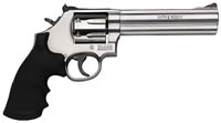Smith & Wesson 686 Plus Revolver 164198, 357 Magnum, 6" , Synthetic Grip, Satin Stainless Finish, 7 Rd, White Outline Sights