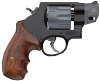 Smith & Wesson 327 Performance Center Revolver 170245, 357 Mag, 2", Finger Grooved Wood Grip, Matte Black Finish, 8Rd