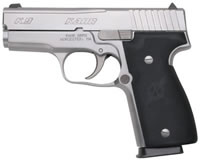 Kahr P9 Double Action Pistol K9093N, 9mm, 3-1/2", Synthetic Grip, Stainless Finish, 7 Rd, Night Sights