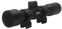 Crickett Rifle Scope 054, 4x, 32mm Obj, 1" Tube Dia, Black, Mil-Dot Reticle