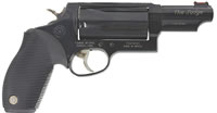 Taurus Judge Magnum Revolver 2441031MAG, 45 Long Colt/ 410 GA, 3", Black Ribber Grips, Blue Finish, 5 Rds
