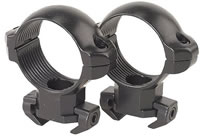 Millett Angle-Loc Weaver Style Smooth 30mm Rings AL00017, Medium, 30mm, Black