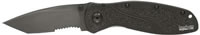 Kershaw Blur Folding Knife w/Tanto Blade & Partially Serrated Edge 1670TBLKST