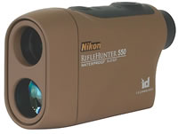 Nikon RifleHunter 550 Range Finder 8367, 6x, 21mm, Brown, Carrying case