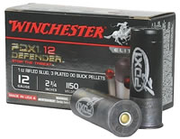 Winchester Supreme Elite Self Defense Ammunition S12PDX1, 12 Gauge, 2-3/4", 1/2 oz, #00 Buck/Rifle Slug Personal Defense Shot, 10 Rd/bx