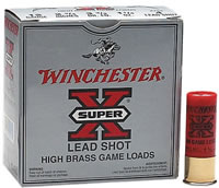 Winchester Super X High Brass Game Load X4136, 410 Gauge, 3", 11/16 oz, 1135 fps, #6 Lead Shot, 25 Rds/Bx