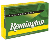 Remington Rifle Ammuntion R30061, 30-06 Springfield, Pointed Soft Point (SP), 125 GR, 3140 fps, 20 Rd/bx