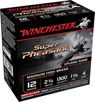 Winchester Super X Pheasant Copperplated X20PH5, 20 Gauge, 2-3/4", 1 oz, 1300 fps, #5 Lead Shot, 25 Rds/Bx