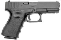 Glock 23 Compact Pistol PI2350201, 40 S&W, 4.02 in, Polymer Grip, Black Finish, Fixed Sights, 10 Rd