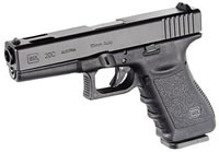 Glock 20 Standard Pistol w/Compensator PI2059203, 10mm, 4.60 in, Polymer Grip, Black Finish, Fixed Sights, 15 Rd