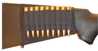 GrovTec Buttstock Rifle Cartridge holder, 10 Rd, Elastic (GTAC81)