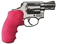 Hogue S&W J RB Rubber Grip, Pink (60007)