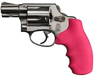 Hogue S&W J Frame Rubber Grip, Pink (60027)
