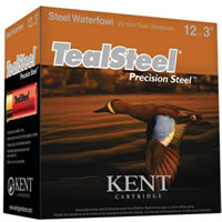 Kent TealSteel Shotshells Waterfowl Shotgun Shells KTS123365, 12 Gauge, 3", 1-1/4 oz, 1350 fps, #5 Shot, 25 Rds/Bx