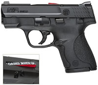 Smith & Wesson MP9 Shield (CA Approved) Pistol 187021, 9mm, 3.1 in, Polymer Grip, Black Finish, 8 Rd